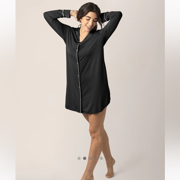 🎉hp🎉Kindred Bravely Clea Classic Long Sleeve Sleep Shirt- Size M - Picture 4 of 9